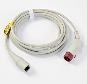 Cable médico profesional de alta calidad, Cable <span class=keywords><strong>sensor</strong></span> de presión arterial, Cable IBP de 12 pines Compatible/Minray - Product Image 1