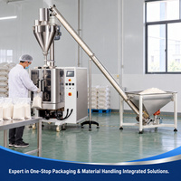 Machine d'emballage de poudre avec dosage par vis sans fin pour sacs de farine et poudre de lait, avec formage de film vertical et alimentation par vis
