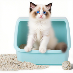 Ciuffo aggiornato + lettiera mista Tofu per gatti, lettiera per gatti lavabile in acqua, Ultra assorbente e ad asciugatura rapida - Product Image 2