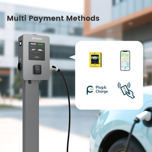 Chargeur <span class=keywords><strong>de</strong></span> véhicule électrique OCPP, chargeur <span class=keywords><strong>de</strong></span> voiture commercial, double <span class=keywords><strong>borne</strong></span> murale 22 kW, type 2, prise en charge du terminal <span class=keywords><strong>de</strong></span> point <span class=keywords><strong>de</strong></span> vente - Product Image 2