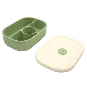 Boîte à lunch Bento en silicone pour enfants avec couvercle, sans Bpa, étanche, pour les écoliers - Product Image 1