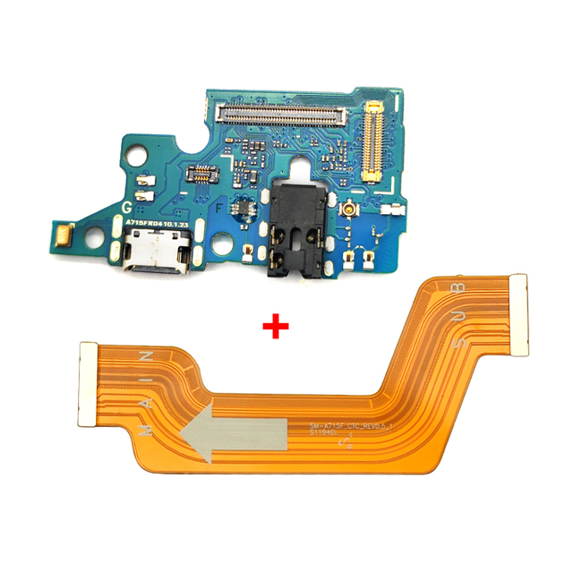 Mobile Phone Original USB Charging Port Dock replacement parts A715 Sub Board A71 Connector Flex Cable For Samsung SM-A715 F/DSN