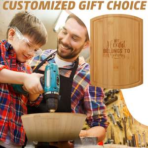 เขียงไม้สไตล์วินเทจทันสมัยเป็นมิตรกับสิ่งแวดล้อมเขียงขนาดใหญ่เขียงไม้สำหรับสับในครัว - Product Image 3