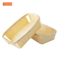 Boîtes de rangement en bois pour aliments, paniers à fruits, boîte à pain carrée en bois