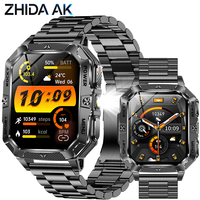 Nouvelle montre connectée AK115, 2,01 pouces, étanche IP68, batterie longue durée 1400 mAh, lampe torche LED, suivi sportif, surveillance de la santé et du sommeil, ODM