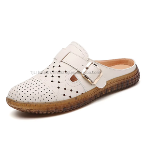 Slippers for Women for Summer Outdoor Wear New Versatile Hollow <b>Soft</b>-Soled Slip-on Casual <b>Shoes</b> - Product Image 5