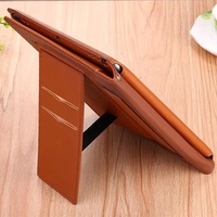 Étui de protection en cuir avec support intégré, repose-main, pochette porte-cartes pour iPad 10-12/Air 8-12/Pro 11