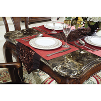 Table à manger royale classique et chaises meubles en bois GH152.2