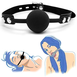 ソフトシリコンギャグボール大人のおもちゃオープンマウスギャグBDSMボンデージマウスボール女性カップル大人のセックスゲームエロアクセサリーハーネス - Product Image 1