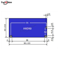 HVD90U9640K Resistencia divisora de voltaje 250MF/25KF Resistencia de alto voltaje no inductiva de película gruesa