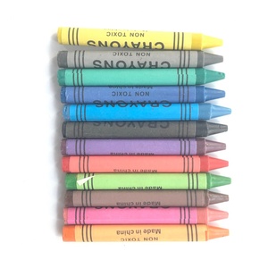 Wholesale Kid-Safe Crayon with Custom Logo Multi Color Wax Premium <b>Small</b> Crayon for School Children in Yellow Box - Product Image 5