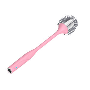 Brosse de toilette électrique en plastique intelligente d'usine IPX7 brosse de toilette électrique avec support mural noir rose brosse de nettoyage de salle de bain - Product Image 2