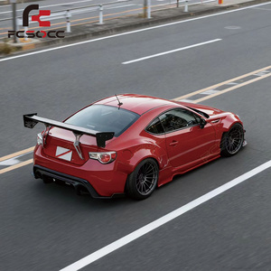 Kit de Carrocería para Toyota GT86 Subaru BRZ 13-19, Estilo <span class=keywords><strong>Rocket</strong></span> <span class=keywords><strong>Bunny</strong></span> V1, FRP, Alerón Delantero, Guardabarros, Faldones Laterales, Difusor Trasero - Product Image 6