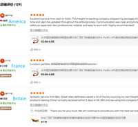Service d'agent d'expédition porte-à-porte LCL Alibaba Express de Chine vers les États-Unis, la France, l'Allemagne, l'Espagne, l'Italie et d'autres villes