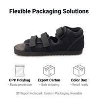 Chaussure de plâtre souple et légère en maille respirante avec fermeture auto-agrippante et semelle en EVA pour le soin des fractures du talus et des plaquettes de plâtre