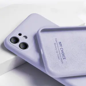 Casing ponsel silikon DHL untuk IPhone 11 XSMAX XR X 6 7 8 Plus SE 2020 12 13 Pro Max penutup silikon cair penjualan laris DropShipping