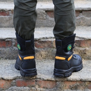 Bottes de lutte contre les incendies forestiers, hautes, en cuir, résistantes aux perforations, ignifuges, pour la randonnée en extérieur et les secours - Product Image 4