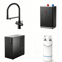 Robinet de cuisine populaire 4-en-1 à ressort, pour eau bouillante instantanée et eau froide