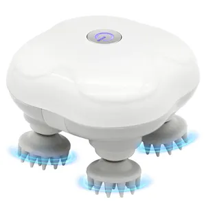 Vibrador de spa de cabeza eléctrica impermeabilizante de baño para el cuidado del cuero cabelludo masajeador de cabello y cabeza