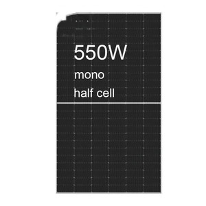 Panel Solar Monocristalino de Alta Eficiencia de 550W, Módulo Fotovoltaico Monofacial de 182mm para Sistema de Energía Solar en Techos Residenciales - Product Image 1