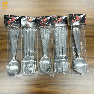 Set di posate in acciaio inossidabile 20g a basso prezzo in Indonesia cucchiai grandi e forchetta cucchiaio per miele per promozioni o regali - Product Image 3