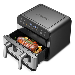 Nueva Freidora de Aire Digital sin Aceite de Gran Capacidad 10L 2024, Horno Freidora con Ventana, Microondas para Pizza, Freidora de Aire de Doble Cesta, Nueva 2024 L - Product Image 5