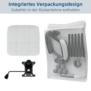 SEDIA DIREZIONALE ERGONOMICA XXL CON COMFORT PREMIUM GRIGIO - Product Image 6