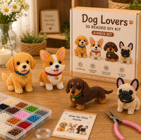 Nouveau kit de figurines 3D en perles, idéal pour un cadeau DIY, avec un emballage magnifique pour les amateurs de loisirs créatifs