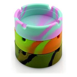 Cenicero de Silicona Colorido Personalizado en Oferta, Resistente al Calor y sin Humo para Fumar Tabaco, Cenicero de Silicona Multiusos para Mesa - Product Image 2