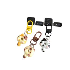 Llavero de Gato Donut, Colgante de Pareja de Animales de Dibujos Animados Lindo para Mochila Escolar, Regalo Sencillo para Mejores Amigos y Parejas - Product Image 1