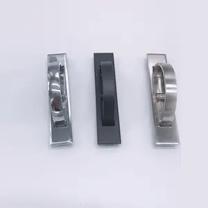 Furniture accessories zinc alloy cabinet door hidden rotate inlay handles invisible tatami handles