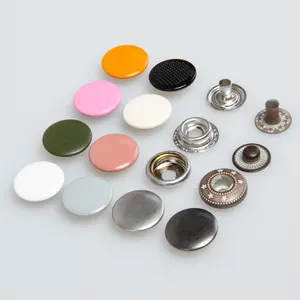 Superior Quality Garment Accessories 4 Part Custom Spring Metal Snap Button Fasteners For Clothes