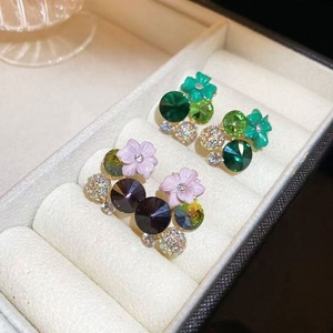 <b>Silver</b> Needle Exquisite Geometric <b>Set</b> Classic Sweet Fashionable High Grade Personalized Commuter Wholesale Alloy Anniversary - Product Image 6