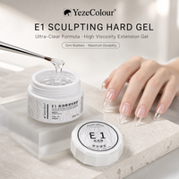 Gel dur sculptant YezeColour Private Label sans HEMA ni TPO, UV LED, sans bulles, pour salon de manucure, vente en gros