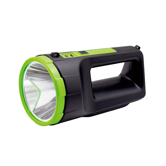 Hand Solar Rechargeable Emergency LED Flashlight Lantern 5W Searchlight IP55 Waterproof 6000K Daylight Portable Outdoor Camping