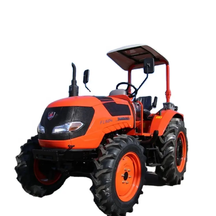 JIULIN INDUSTRY 50hp 4x4WD農業用農業用トラクターACキャビンとフロントエンドローダー中国製
