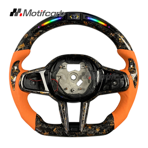 Volante de Fibra de Carbono Forjado con LED Personalizado para BMW LCI Upgrade M240i M340i M440i X3M X4M X5M X6M G30 G31 G20 G21 G22 G26 G32 - Product Image 1