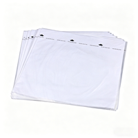 Pochettes de protection transparentes en plastique PE sans acide, imprimées avec logo personnalisé, pour disques vinyles