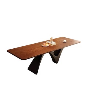 Solid <strong>Medieval</strong> Wood Dining Table Retro Home Living Room Desk Long Office Workbench Elegant and Durable <strong>Furniture</strong> - Product Image 6