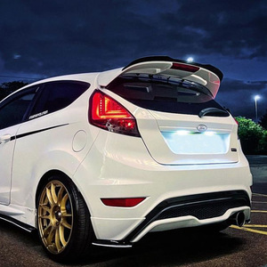 Ford Fiesta ST-Line MK6 MK6.5 Rear <b>Wing</b> Spoiler ABS Piano <b>Black</b> Carbon Fiber Texture Trunk Lip 2008-2017 - Product Image 3