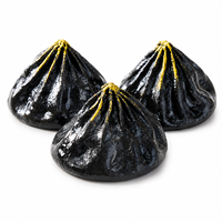 Xiaolongbao Rasa Lada Hitam 25g Pangsit Beku Siap Saji 12 Buah/Kemasan Daging Nabati Umur Simpan 12 Bulan untuk Grosir