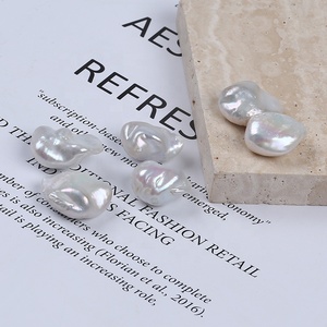 Perles baroques naturelles blanches, 6 pièces, 18-20mm, fausses perles, pour <span class=keywords><strong>culture</strong></span>, bijoux, style Baroque, vente en gros - Product Image 4