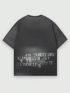 T-shirts imprimés avec slogan pour hommes, personnalisables.F10 - Product Image 2