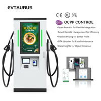 Nouvelle station de recharge rapide pour véhicules électriques EVTAURUS JT40-D de haute qualité, commerciale, 60-240 kW, IP54, CCS2, GBT, CHADEMO, OCPP1.6J, DC