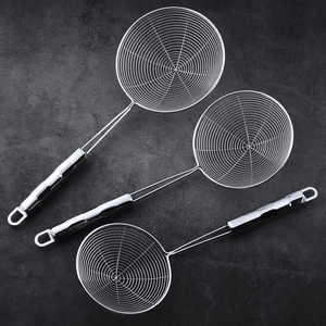 بيع بالجملة مجموعة مصفاة المطبخ من الفولاذ المقاوم للصدأ من الدرجة الغذائية ، مجموعة مقشدة دقيقة وصفي المعكرونة ، مواد معدنية - Product Image 4