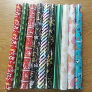 Factory Wholesale 80gsm 70*200cm <b>Christmas</b> <b>Luxury</b> Gift Packaging <b>Paper</b> Gift <b>Wrapping</b> <b>Paper</b> Custom Gift Wrap - Product Image 1