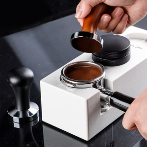 L-Beans - Prensador de café de acero inoxidable 304, base plana de 51/58 mm, para accesorios de máquina de espresso - Product Image 3