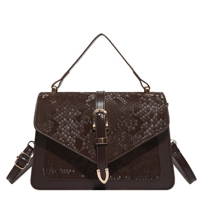 Bolso Bandolera de Verano para <span class=keywords><strong>Mujer</strong></span>, Diseño Exclusivo para el Traslado Diario, Novedad 2026, Bolso de Mano de Alta Gama, Simple, de Hombro Único, de PU, Cuadrado Mediano, Texturizado - Product Image 5