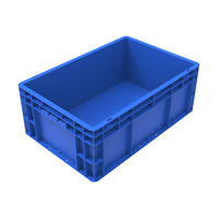 INORDER EU4628 ESD Caisses empilables antistatiques personnalisables pour la logistique, matériau PP, conteneur en plastique standard européen pour l'électronique