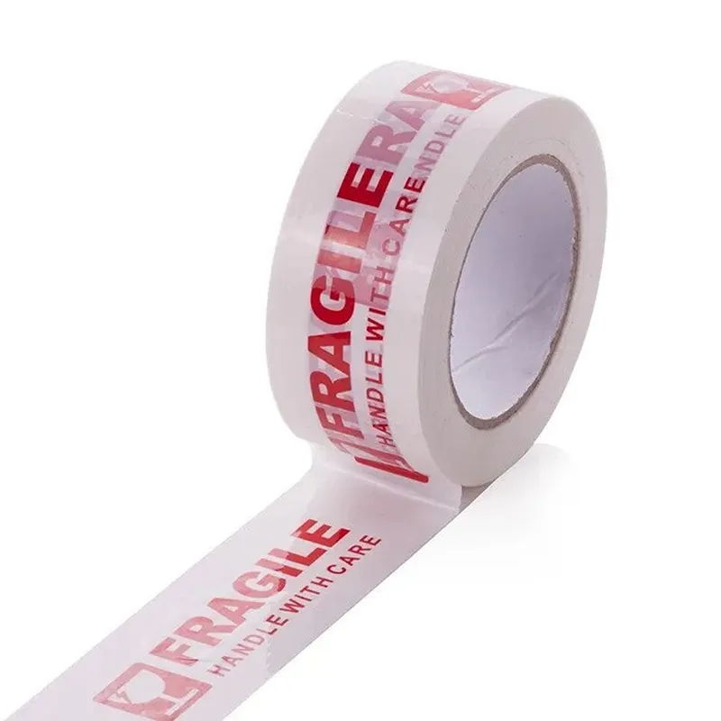 Personalized Logo Adhesive Industrial 75Mm 1/8 Inch 48X100 Meters Transparent Packing Bopp Tape Roll For Box Industrial Seal